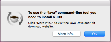 you need to install a jdk